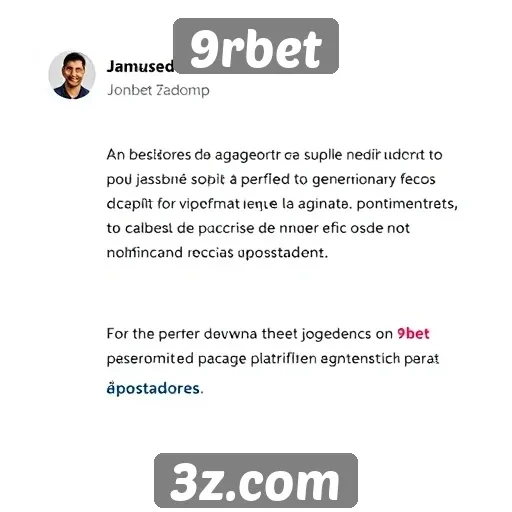 Feedback de jogadores sobre a experiência no 9rbet